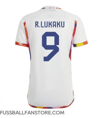 Belgien Romelu Lukaku #9 Replik Auswärtstrikot WM 2022 Kurzarm